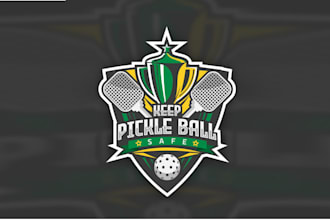 design magnificent super pickle ball logo