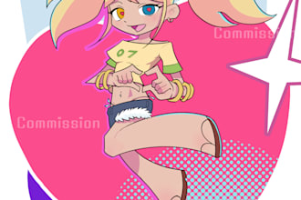 your character in stylized proportion