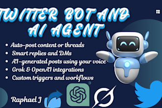 build custom twitter ai bot for tweet automation using chatgpt, openai, and grok