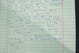 do neat handwritten assignments and notes