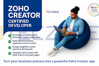 create custom zoho creator apps and automate workflows