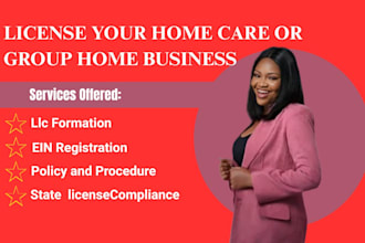 assist home care group home license, llc, ein, and website creation