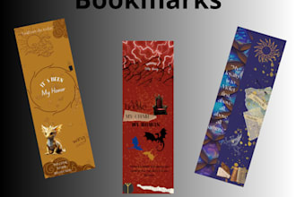 create custom printable fantasy bookmarks for book lovers