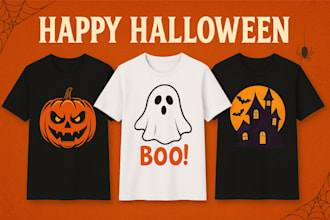 design custom halloween t shirt design and bulk t shirts