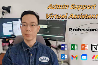 do virtual assistant, admin support