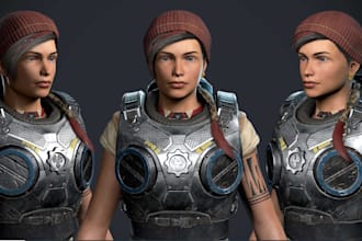 create 3d game character 3d stylized or realistic game asset unreal engine zbrus