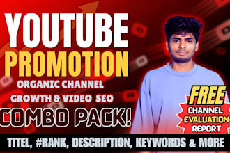 do complete youtube channel growth and video SEO combo service