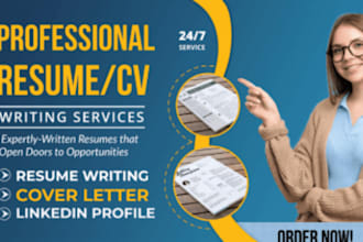 write a professional federal resume, tech resume, linkedin profile and cv
