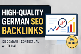 do HQ german SEO contextual backlinks on de websites