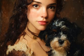 create realistic digital oil paint from your picture