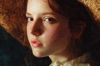 design your photo like oil painting