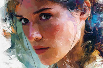 do classical baroque oil painting portrait and illustration