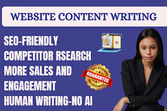 be your SEO website content writer for website copywriting