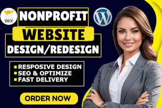 nonprofit website, charity, 501c3, ngo, fundraising, church donation website
