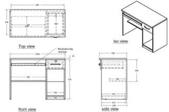 precise furniture, woodworking joinery cutlist cad shop drawing and coffee table