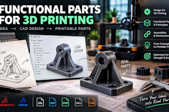 design functional mechanical parts for 3d printing
