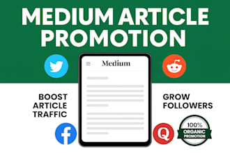 massively promote your medium article, story, novel, or comic for visibility