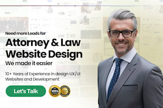 design professional attorney,lawyer and law firm website