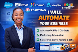 salesforce brevo ai ready mag kommo manychat zoho developer automation readymag