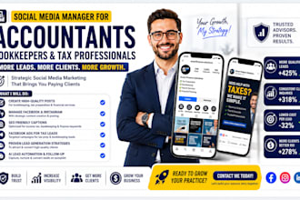 manage social media for tax preparation and bookkeeping firms to get leads