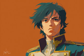make mecha robot gundam illustrations