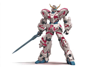 drawing gundam, transformer, robot, armor, mecha