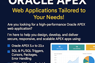 create custom oracle apex forms, reports, and dashboards