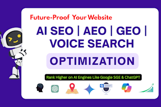 optimize your website for ai engines, GEO SEO, aeo, and voice search rank