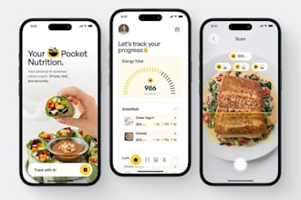 develop ai calorie tracking app, calorie counter app, nutrition tracking app