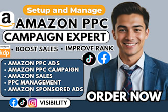 setup, manage and optimize amazon ppc campaign amazon fba ppc ads campaign sales