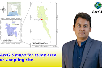 create professional arcgis maps for your study area or sampling site