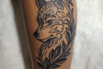 do your tattoo design with a real tattoo artist