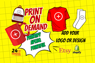 setup and manage etsy print on demand shop