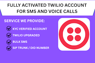 provide voip setup with active did numbers for calls and SMS