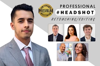 do headshot retouching perfectly