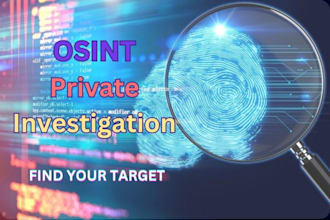conduct a deep osint investigation to uncover hidden online data on any person