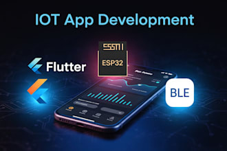 develop iot app with esp32, firebase, and flutter for smart device