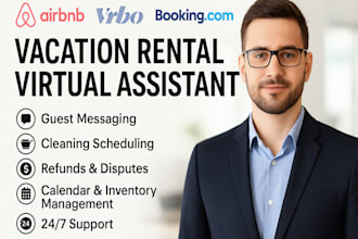 provide virtual assistant services for your airbnb or vrbo rentals