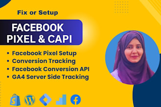 fix meta pixel setup, fb conversion API, ga4 server side tracking with GTM