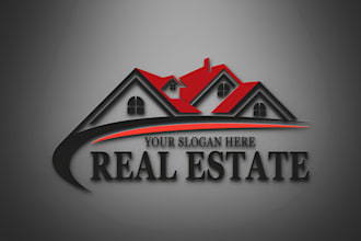 do modern real estate or mortgage business logo