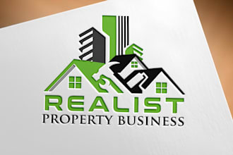 do mortgage, real estate, property, construction company logo