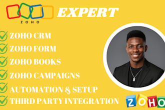 setup, customize and automate your zoho CRM, zoho one and workflows