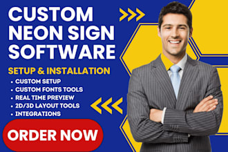 setup neon sign customizer avis product options neon sign maker neon wizard