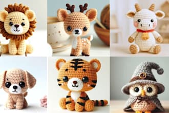 design soft custom plush toy stuffed animal crochet pattern toys design plushie