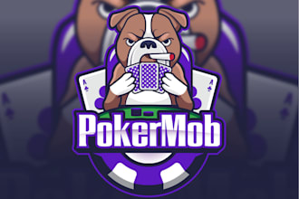 design elegant poker logo and poker chip design
