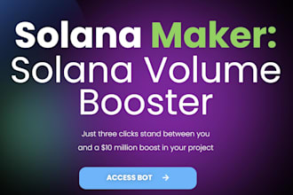 build solana volume bot, solana holders bot, market maker bot