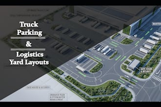 design truck parking and logistics yard layouts
