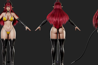 3drealistic metahuman game character,ue4 rig,nsfw model,ue4 creature,pbr texture