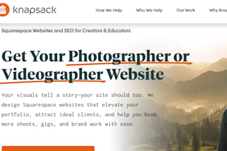 squarespace wedding photographer website videographer filmmaker portfolio web