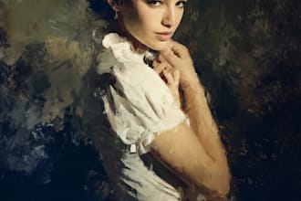 draw digital oil portraits and landscapes